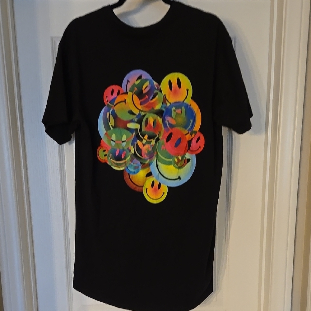 Smiley Rave T-Shirt‎ - Black - Picture 4 of 5